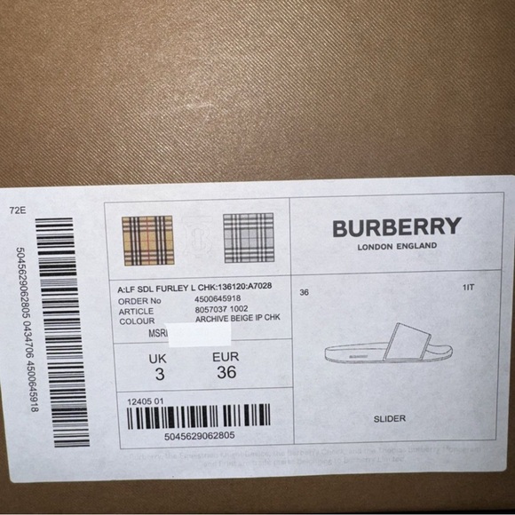 Burberry Slides - Picture 5 of 6
